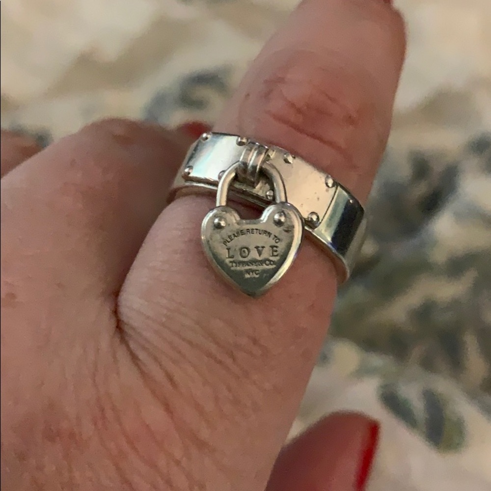 Return to Tiffany® Love lock ring Sterling Size 8
